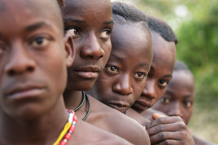  Boys from the Muchimba or Himba tribe  Angola